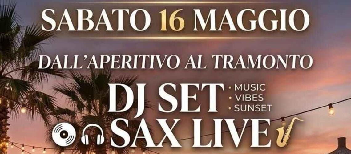 APERITIVO AL TRAMONTO con DJ SET + SAX LIVE