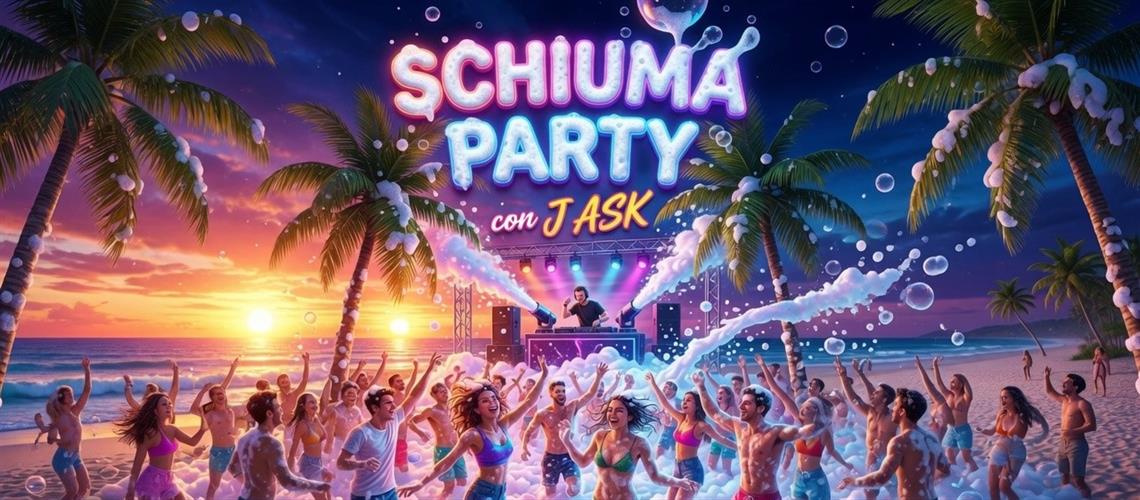 SCHIUMA PARTY con J ASK al Bagno Onda Blu!