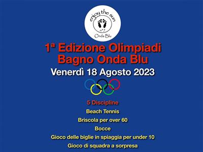 1° Edizione Olimpiadi Onda Blu