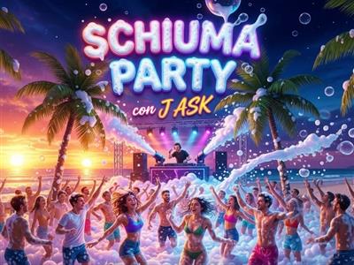 SCHIUMA PARTY con J ASK al Bagno Onda Blu!