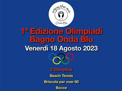 1° Edizione Olimpiadi Onda Blu